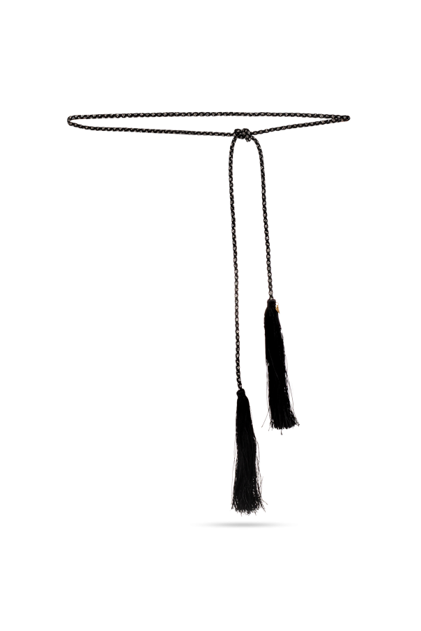 Braided belt with shimmering crystals od forte_forte