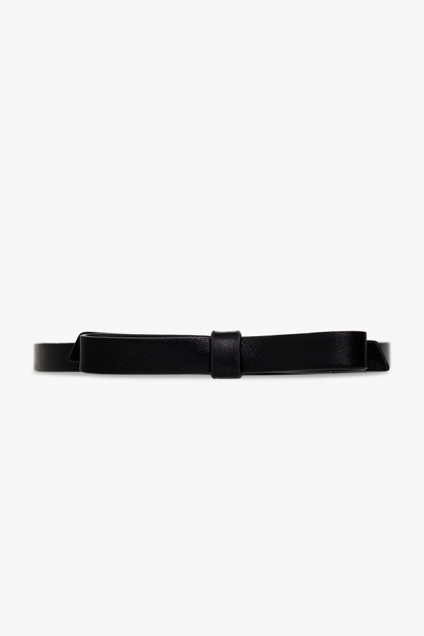 Red Valentino Leather belt with bow