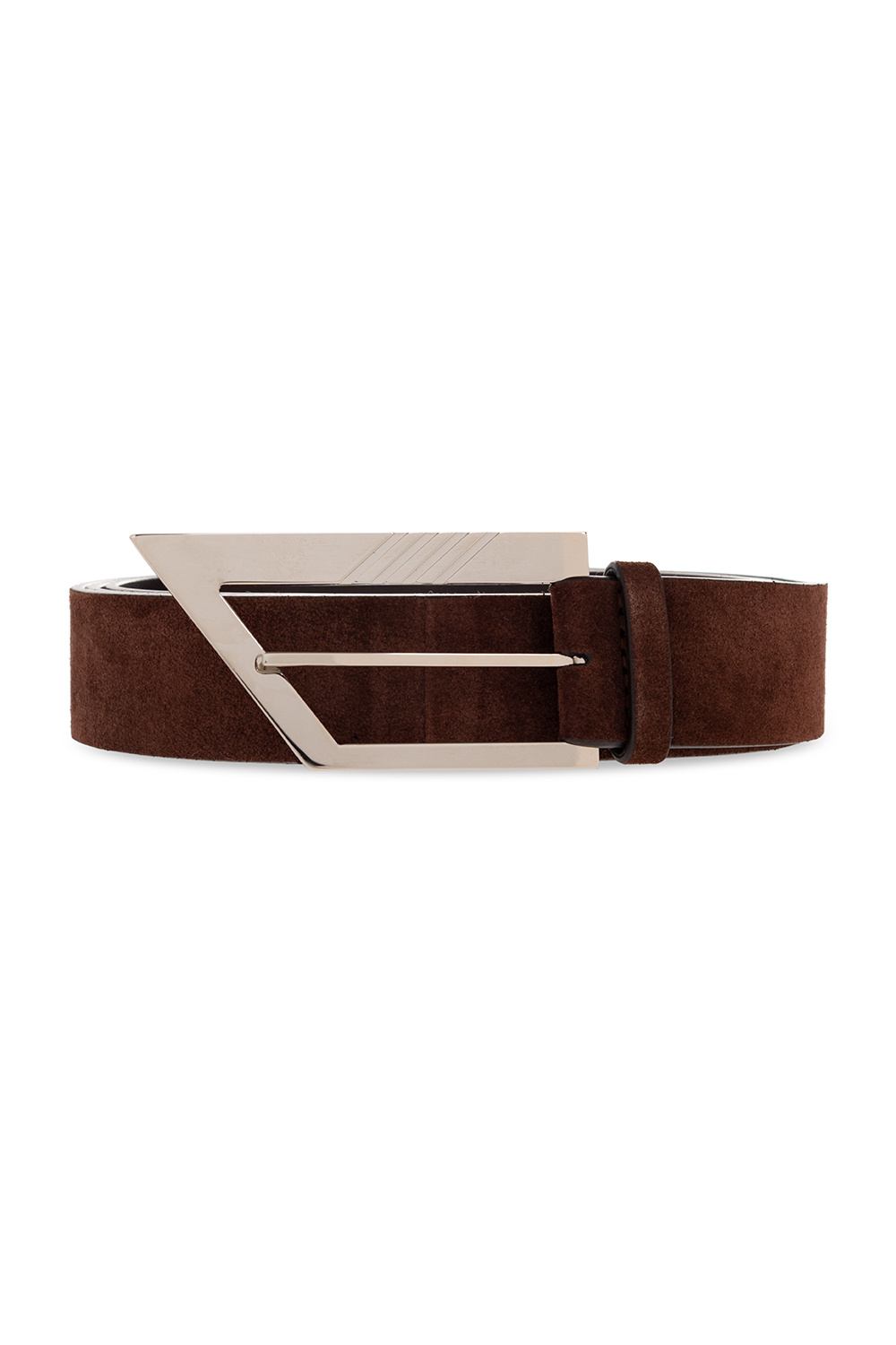 The Attico Suede belt with logo
