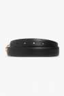 FERRAGAMO BLACK Leather belt
