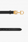 FERRAGAMO BLACK Leather belt