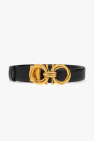 FERRAGAMO BLACK Leather belt