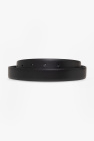 FERRAGAMO BLACK Leather belt