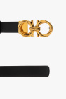 FERRAGAMO BLACK Leather belt