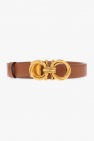 FERRAGAMO BROWN Leather belt
