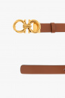 FERRAGAMO BROWN Leather belt