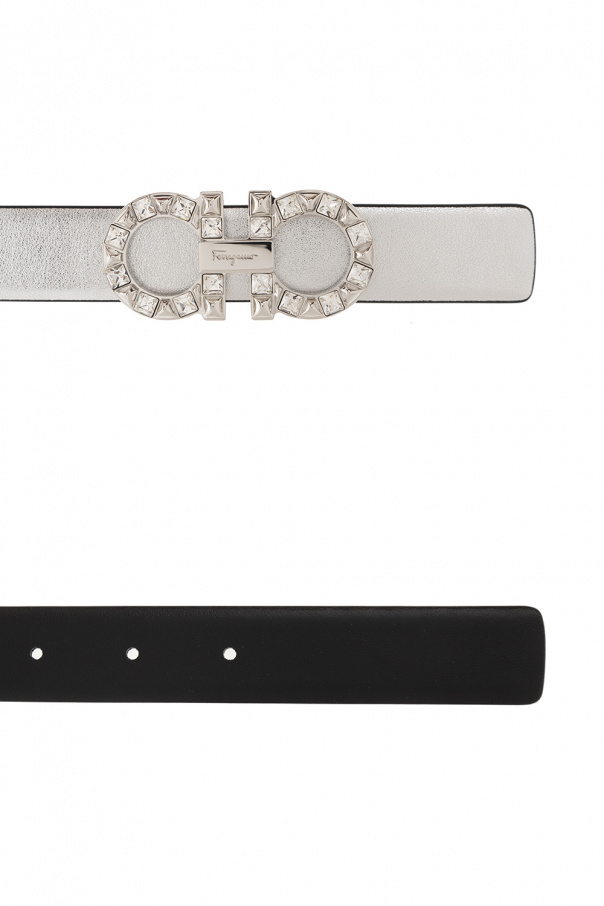 Silver Reversible belt Salvatore Ferragamo - Vitkac GB