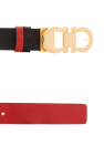 FERRAGAMO BLACK Reversible belt with logo