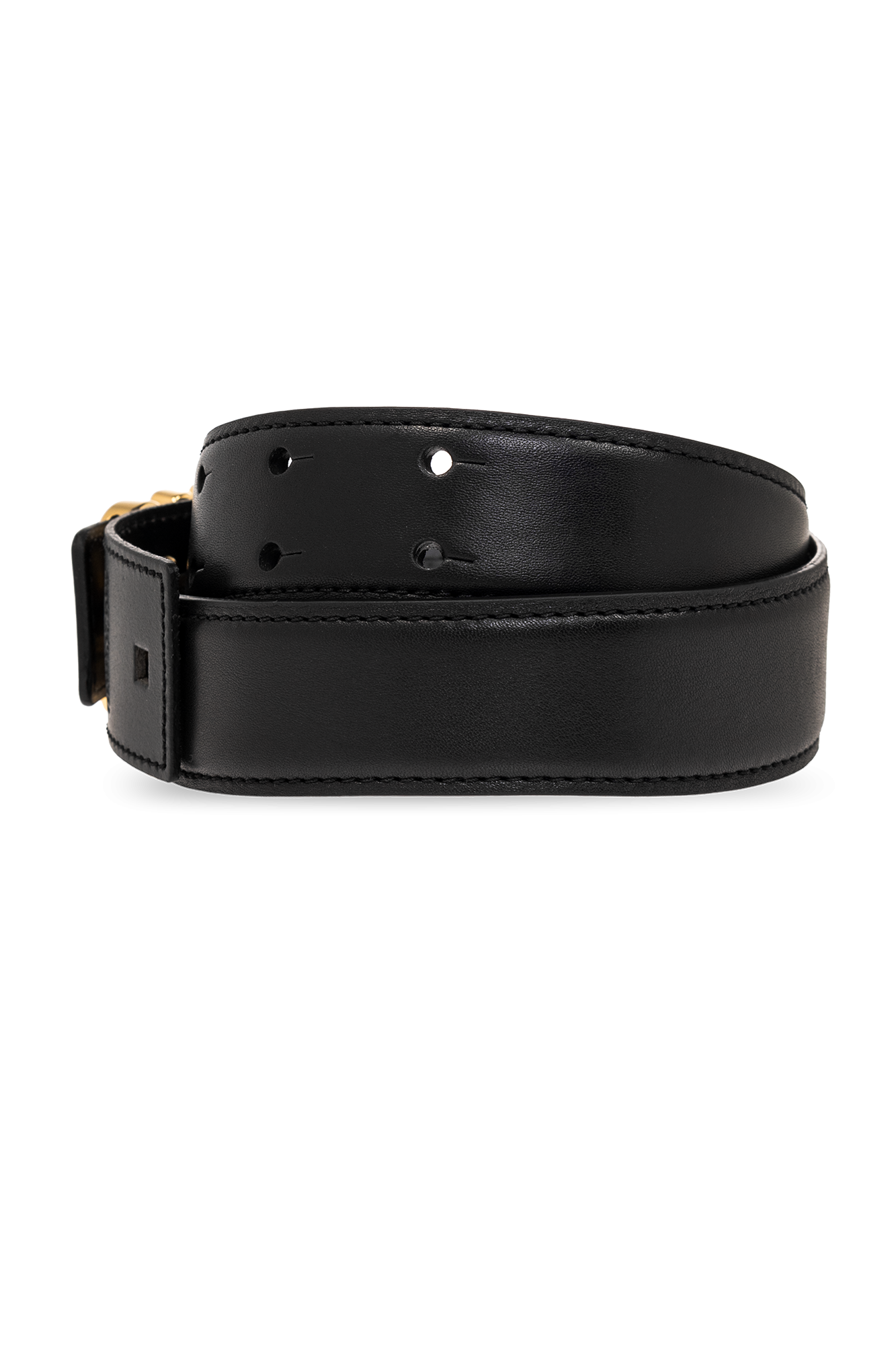 Moschino Leather belt with logo