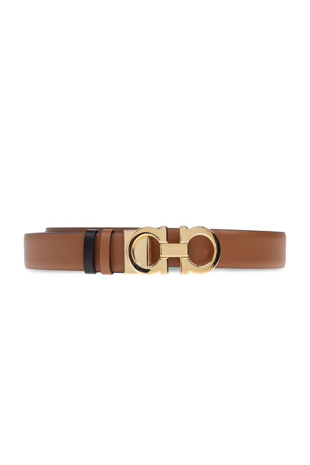 FERRAGAMO Dwustronny pasek z logo