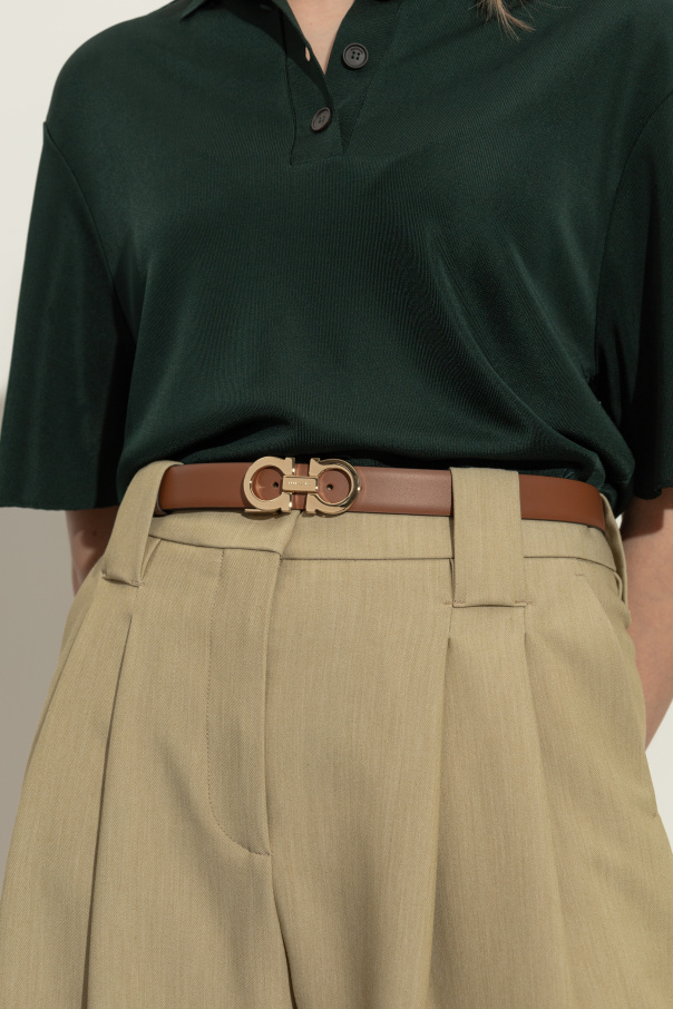 FERRAGAMO Dwustronny pasek z logo