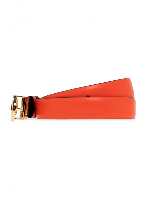 Orange Reversible belt FERRAGAMO - Vitkac TW