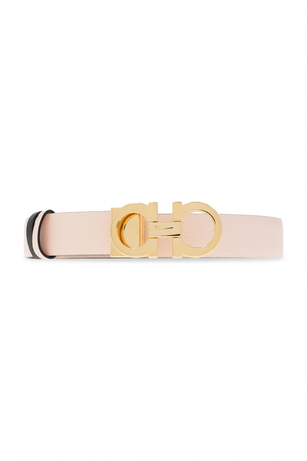 Black Reversible belt with logo FERRAGAMO - Vitkac TW