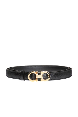 Logo-buckled belt