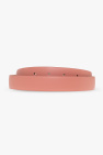 FERRAGAMO PINK Leather belt with logo