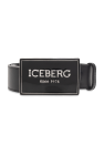 Iceberg Leather belt with logo