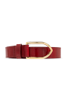 Jacquemus BURGUNDY Belt with Logo