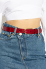 Jacquemus BURGUNDY Belt with Logo