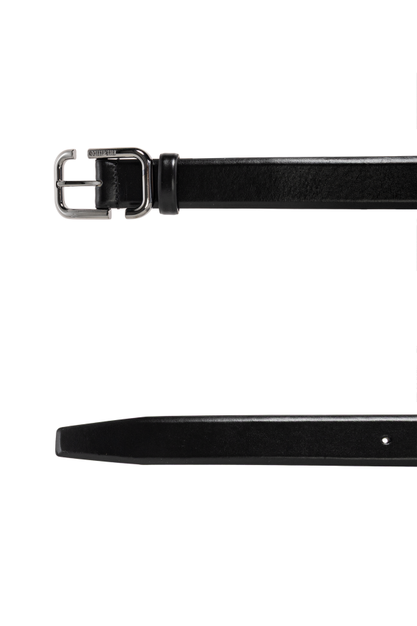 The Attico Leather belt with chain