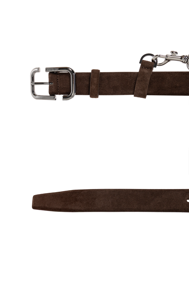 The Attico Suede belt with chain