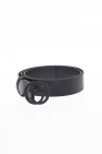Gucci Leather Belt with 'Interlocking GG' Buckle