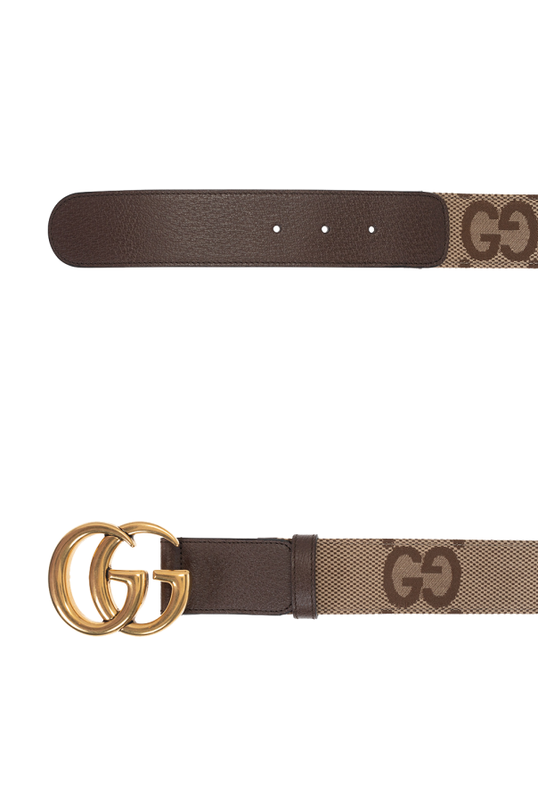 Gucci gucci double g leather platform sandals