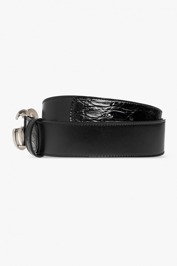 gucci embellished Leather belt