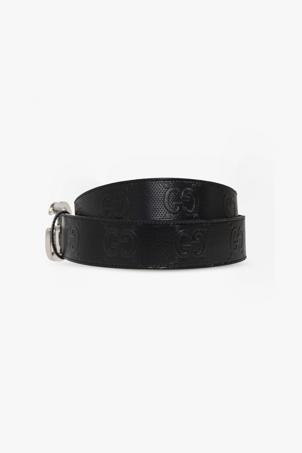 gucci embroidered ‘Double G’ belt