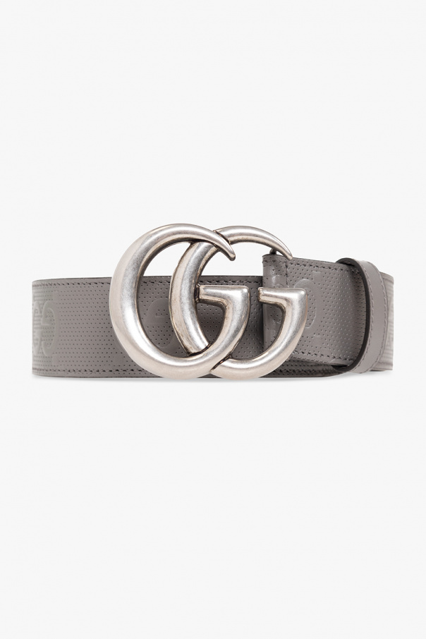 De-iceShops Chad - 'GG Marmont' leather belt Gucci - Keps med monogram i  bomull från med Gucci Supreme-logotypmönster