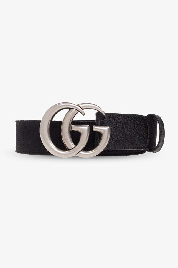 gucci trench Leather belt