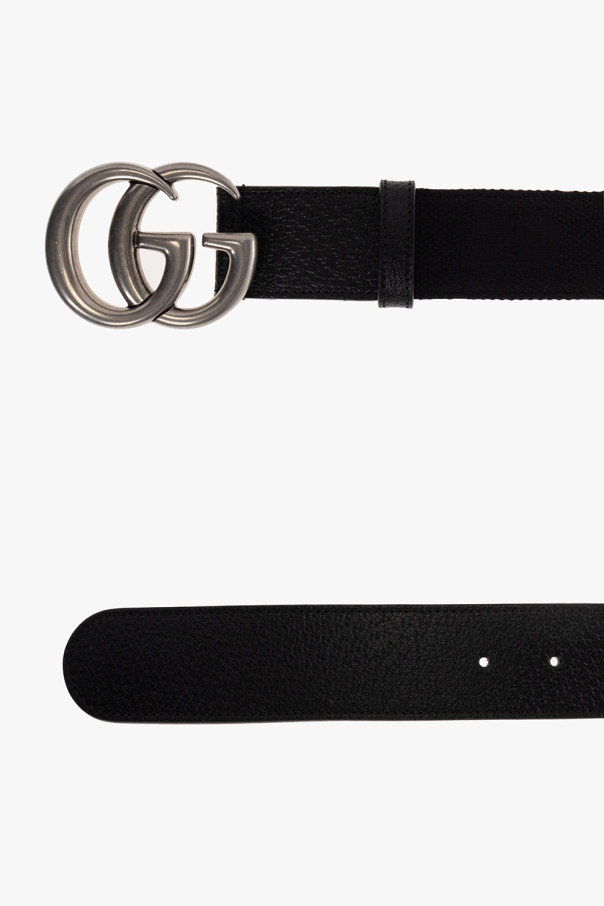 gucci trench Leather belt
