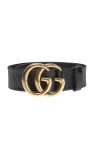 Gucci Web belt with G buckle Black