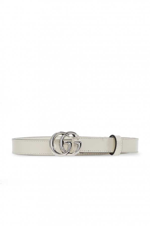 gucci noir Leather belt