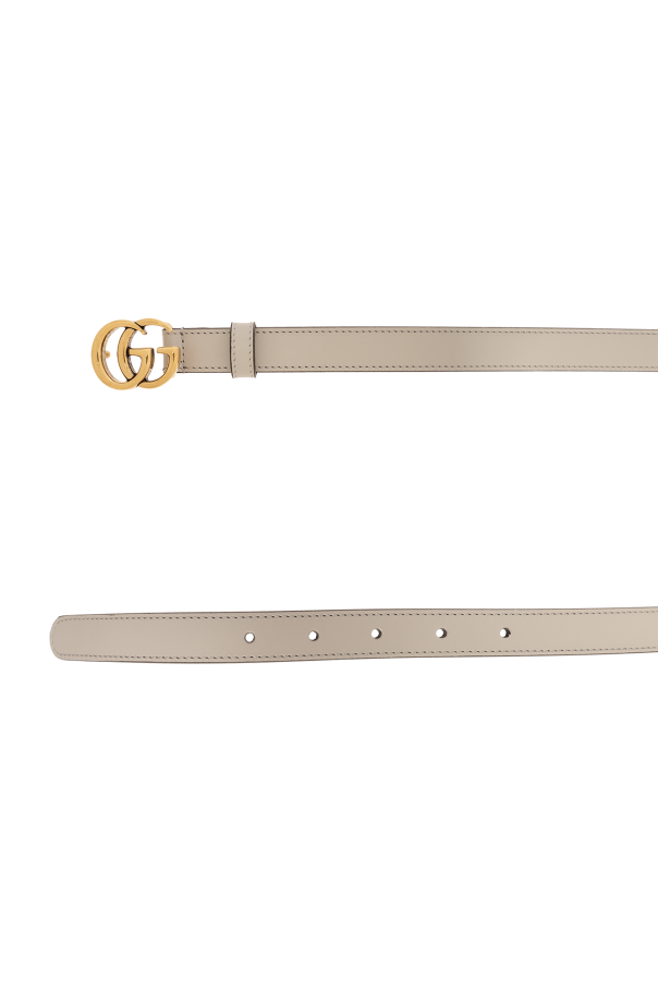 Gucci Skórzany pasek z logo