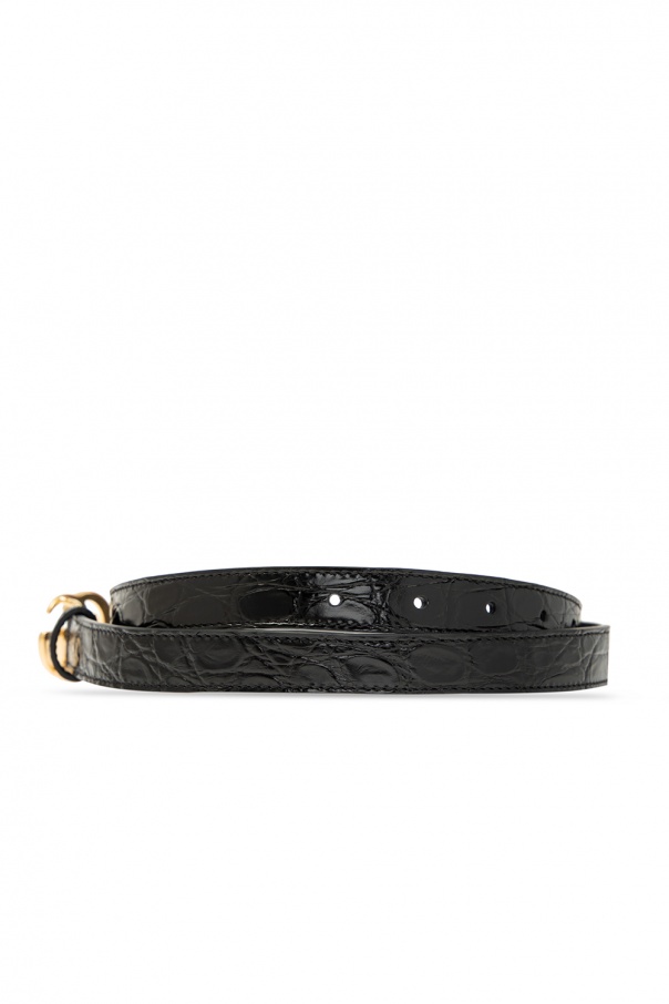 Gucci Crocodile skin belt