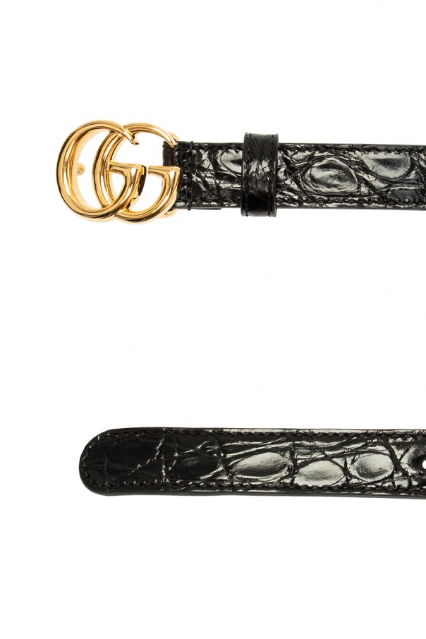 Gucci Crocodile skin belt