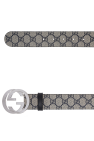 Gucci beige 'GG Supreme' canvas belt
