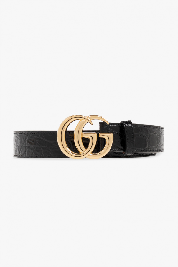 gucci gilet ‘GG Marmont’ cayman belt