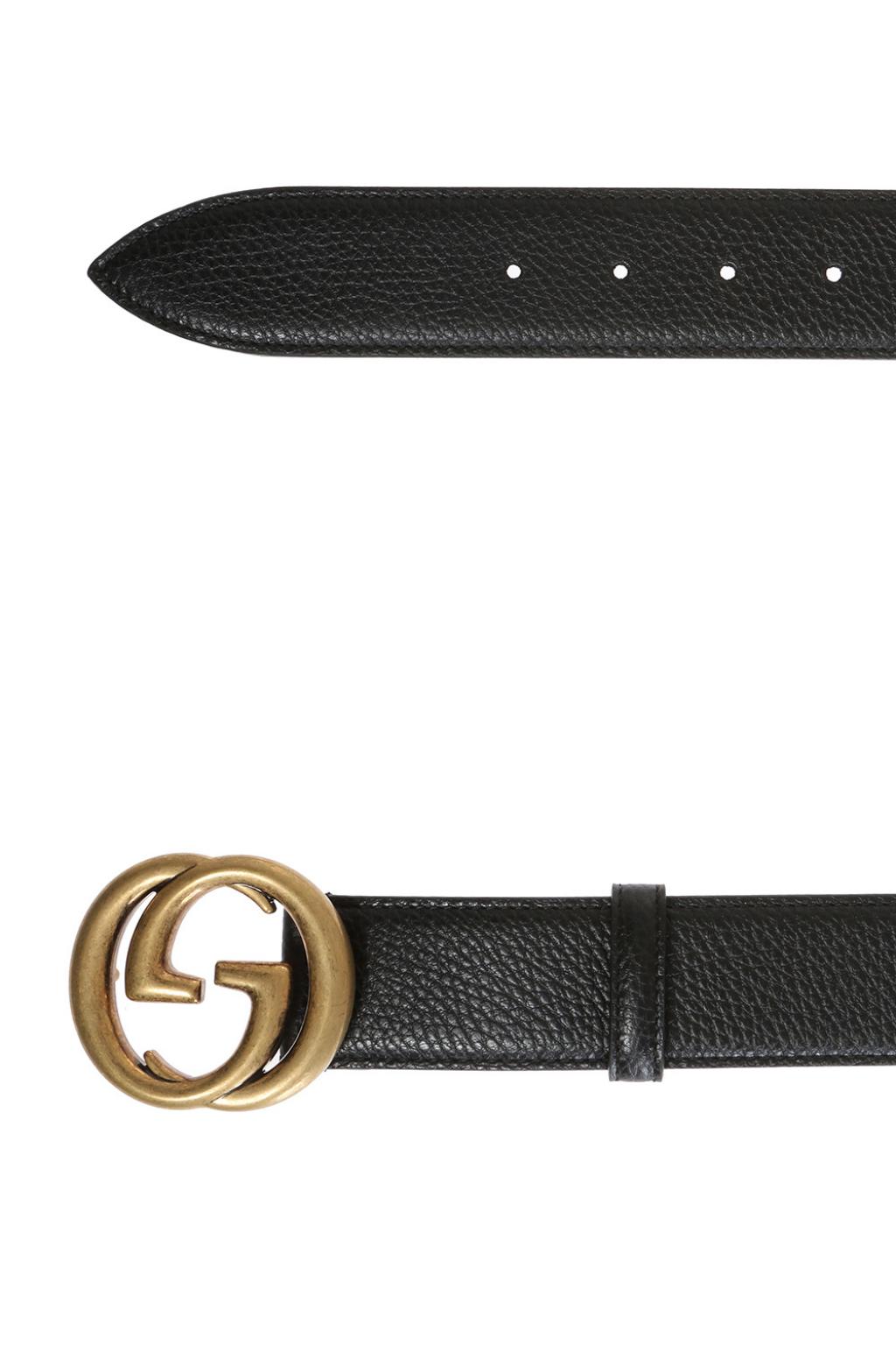 gucci logo buckle belt