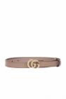 gucci double g embellished leather choker