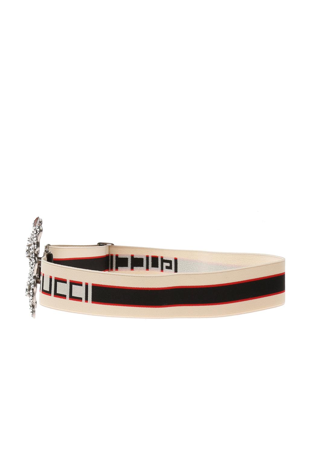 gucci embroidered belt