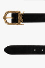 Saint Laurent BLACK Leather belt