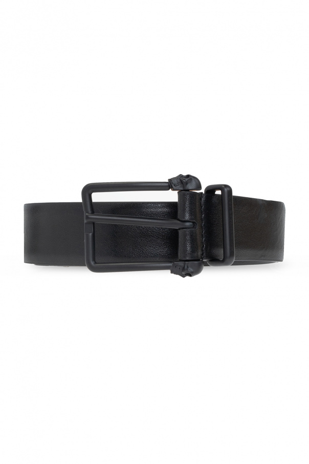 Leather belt with logo od Alexander McQueen