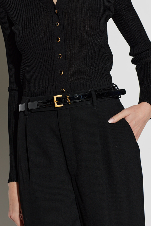 Saint Laurent Кожен колан