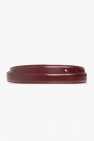 Saint Laurent BURGUNDY Leather belt with logo