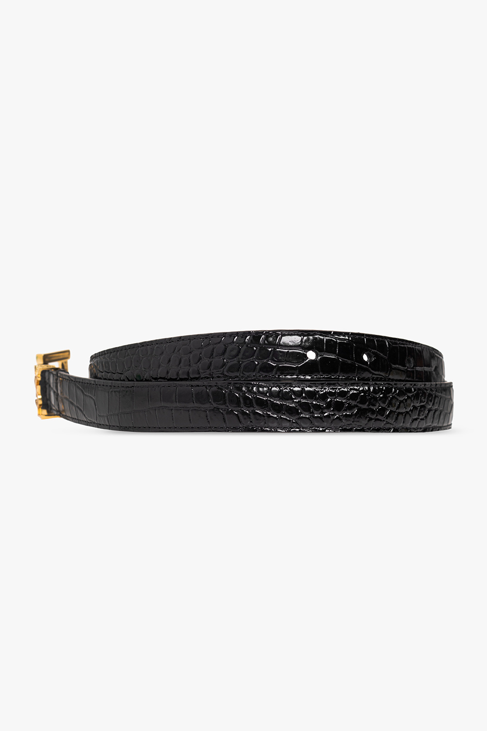 Saint Laurent Leather belt with logo