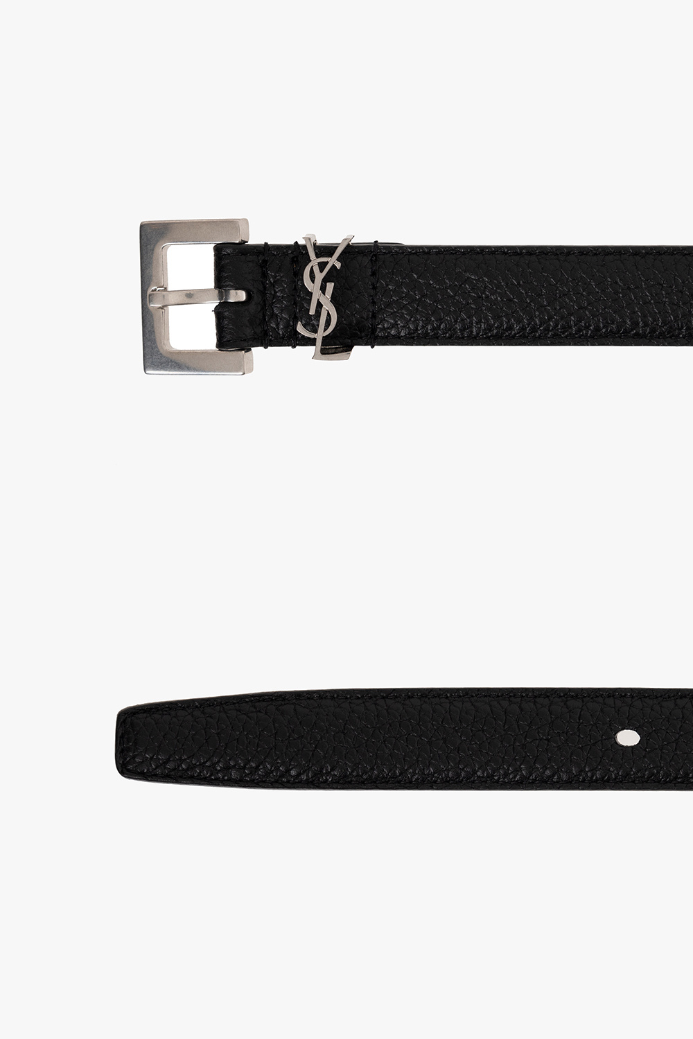 Saint Laurent Leather belt with logo