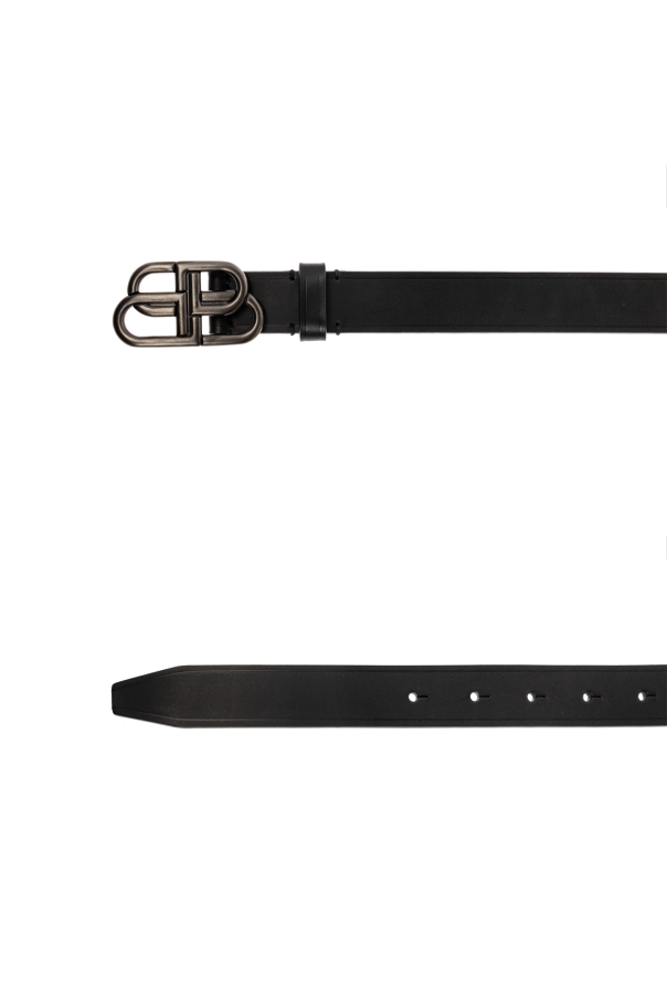 Balenciaga Leather belt with logo