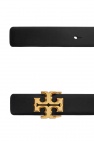 Tory Burch BLACK Belt with logo