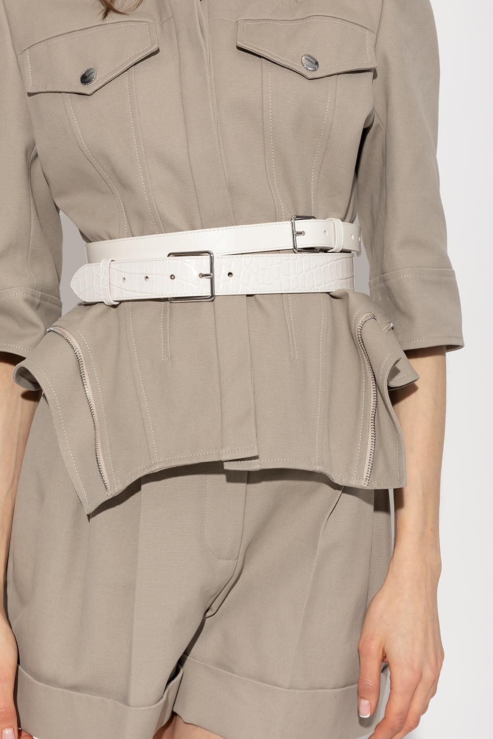 Alexander McQueen Double leather belt